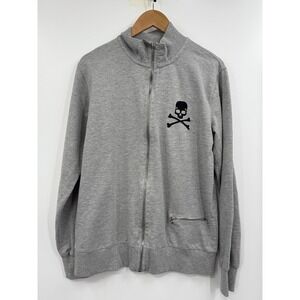 Philipp Plein Homme Sweatshirt Mens 2XL Full‎ Zip Skull Crossbones Zip Pocket